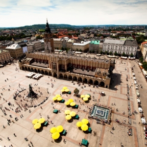 The Main Square,Old Town in Cracow, Poland.