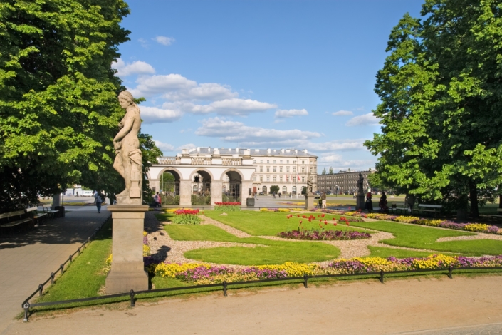 Saxon Garden in Warsaw