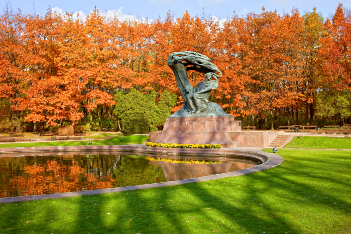 Chopin Monument in the Lazienki Park